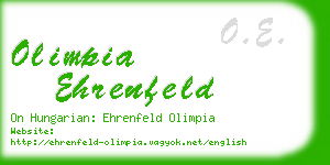 olimpia ehrenfeld business card